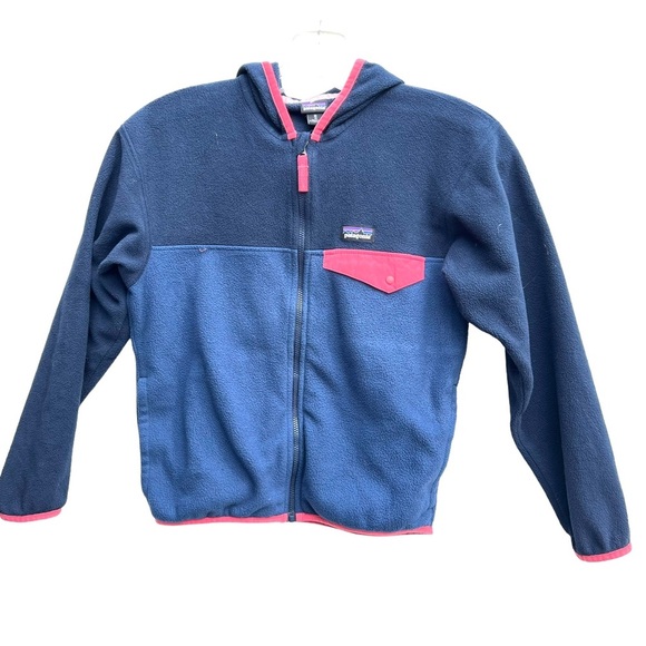 Patagonia Other - Patagonia kids colorblock fleece jacket size 10 medium